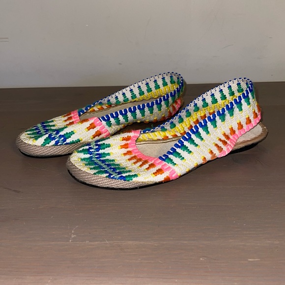 The Children’s Place Boho Textile Flat Mules - Girl’s Size 2.5 - Picture 2 of 10